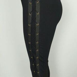 ‎Women's Leggings  Side Lace Up Black Leggings Western, Rodeo
